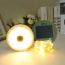 Camping Lichterkette Solar Aufrollbar 10m – 3000mAh Powerbank, 8 Modi, IP65 Wasserdicht, USB-C – Outdoor LED Lichterkette mit Fernbedienung für Zelt, Garten, Camping